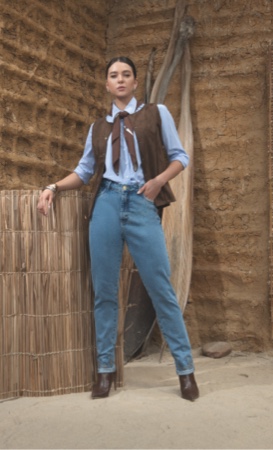 REF 80380 COFFEE / 2632 / 60797 LISTRAS AZUL